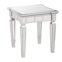 Erus Glam Square Mirrored End Table