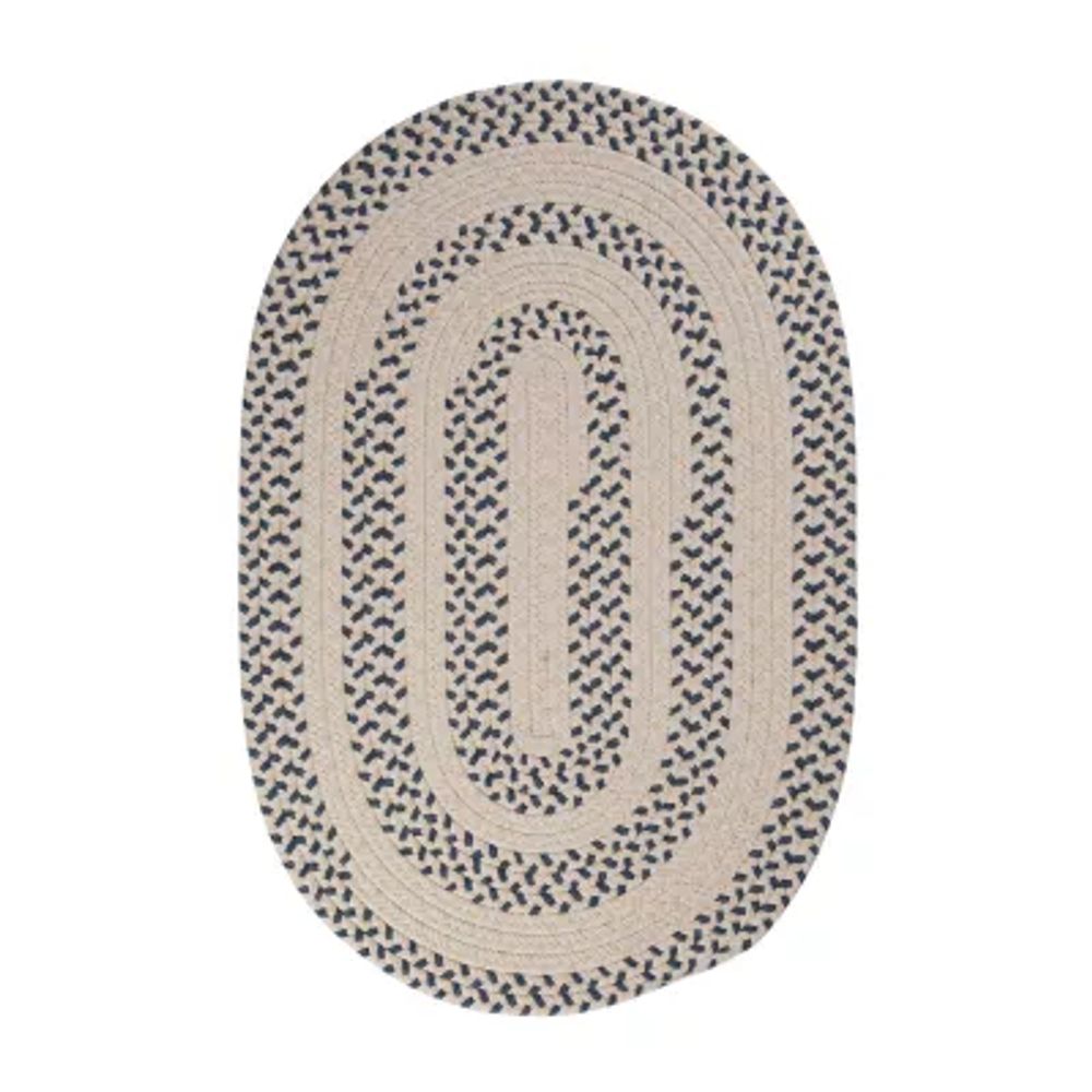 Colonial Mills Softweave Banded Braided Reversible Indoor Oval Accent Rug