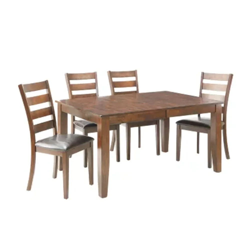 Landry 5-Piece Dining Set with Ladder Back Chairs