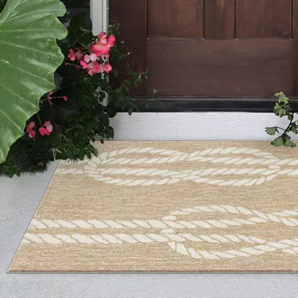 Liora Manne Capri Ropes Hand Tufted Indoor Outdoor Rectangular Accent Rug