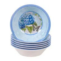 Certified International Hydrangea 6-pc. Melamine Ice Cream Bowl