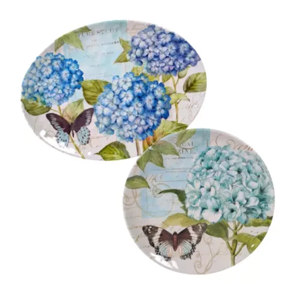 Certified International Hydrangea -pc. Serving Set