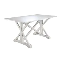 Southern Enterprises Macla Table Rectangular Wood-Top Dining Table