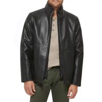 Dockers Mens Faux Leather Filled Coat