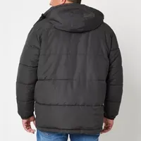 St. John's Bay Mens Hooded Big and Tall Heavyweight Puffer Jacket