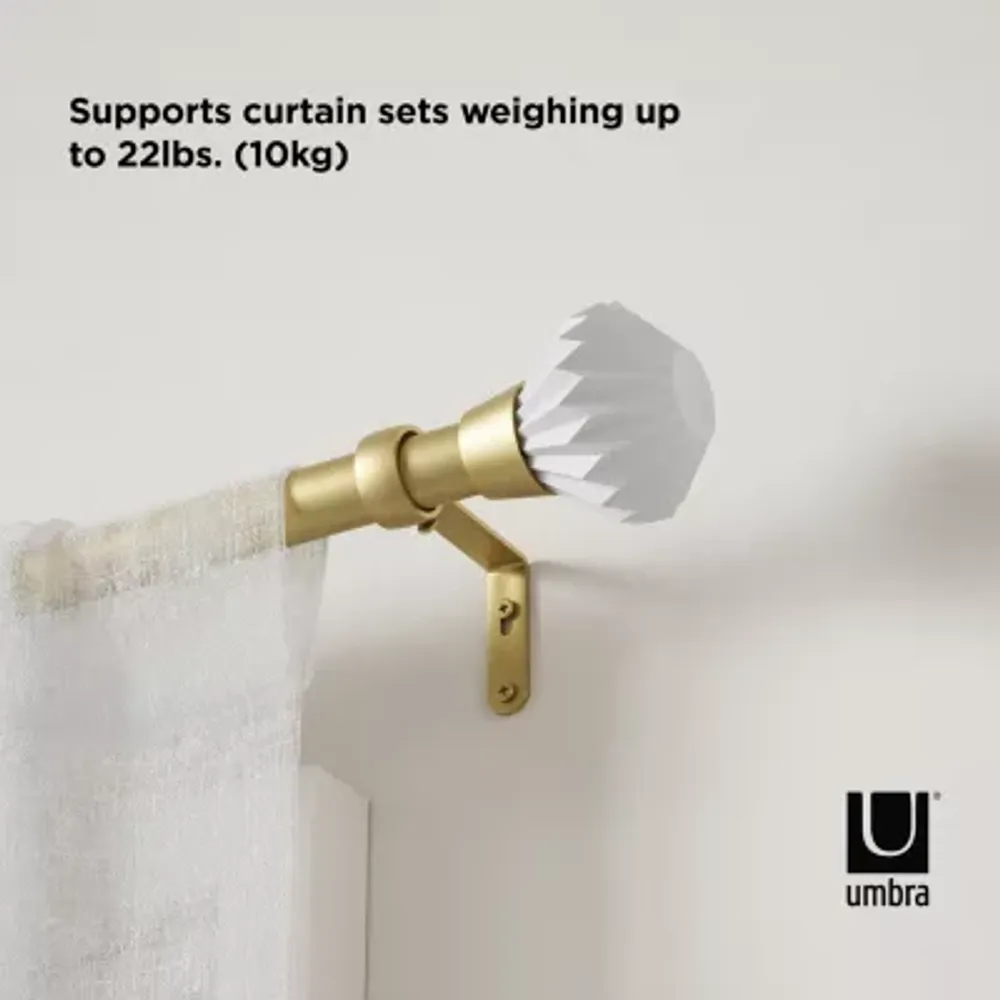 Umbra Pleat 1 IN Adjustable Curtain Rod
