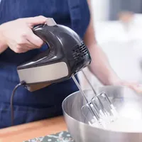 SOLAC 5-Speed + Turbo Hand Mixer with beaters and dough hooks