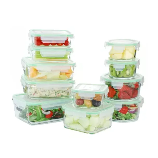 Kinetic GoGreen Glassworks 10pc Oven Safe Food Storage Set with