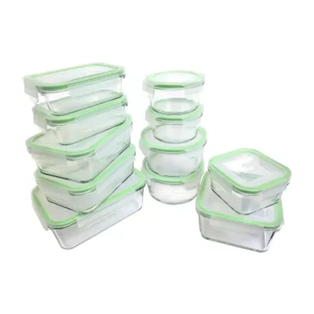 Kinetic GoGreen Glassworks 10pc Oven Safe Food Storage Set with