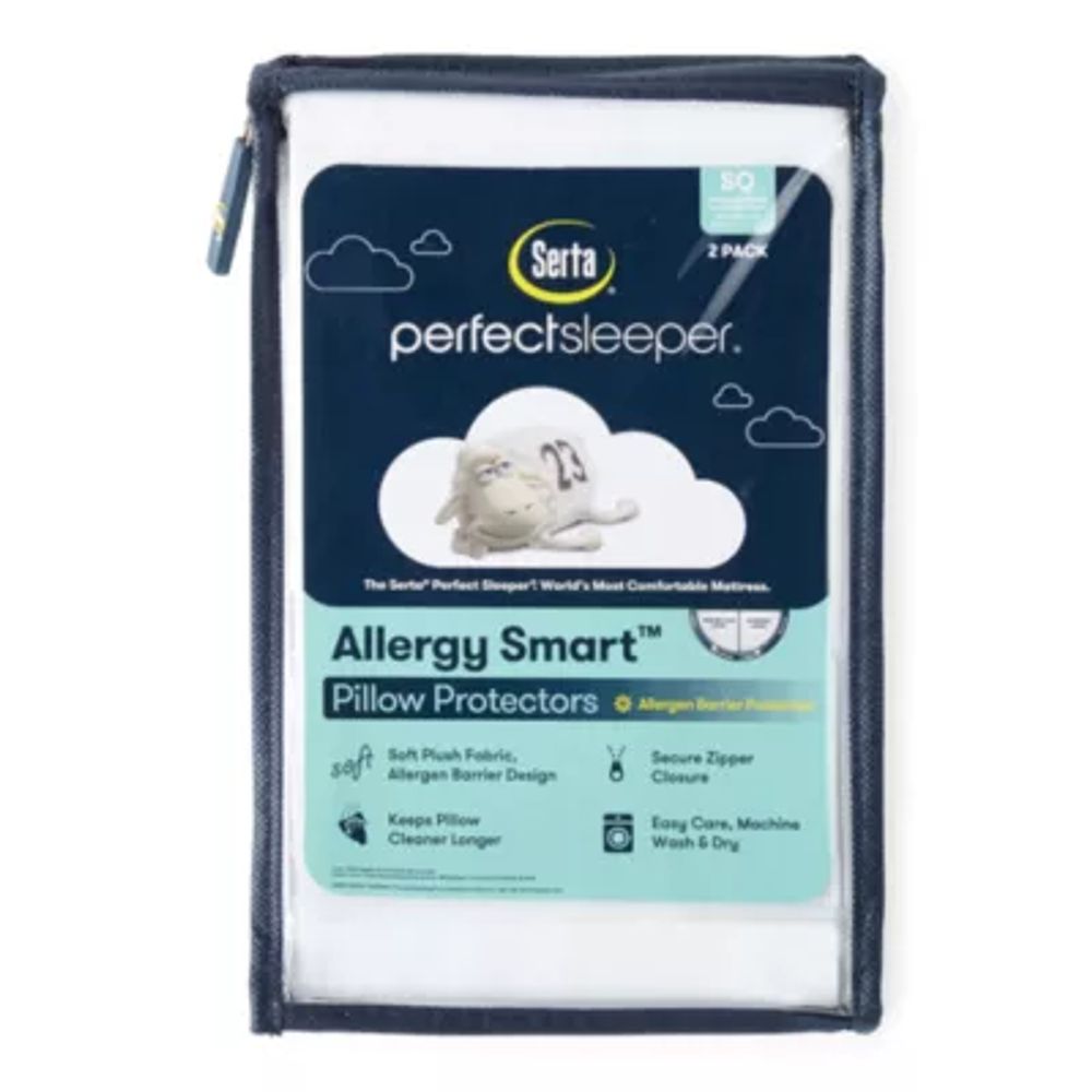 Serta Perfect Sleeper Allergen Barrier 2-Pack Pillow Protector 