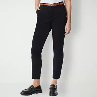 Gloria Vanderbilt Womens High Rise Tapered Pull-On Pants