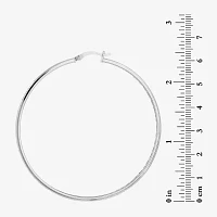 Sterling Silver 60mm Hoop Earrings