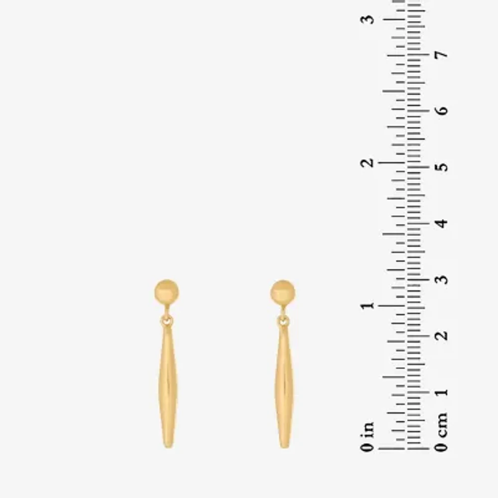 18k Gold Over Silver Drop Earrings