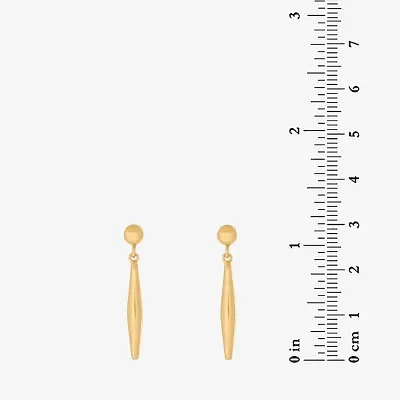 18k Gold Over Silver Drop Earrings