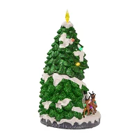 Kurt Adler 15.7-Inch Battery Operated Musical With Moving Train Lighted Christmas Tabletop Decor