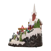 Kurt Adler 15-Inch Musical Church Lighted Christmas Tabletop Decor