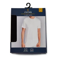 Stafford Super Soft Mens 3 Pack Short Sleeve Crew Neck T-Shirt