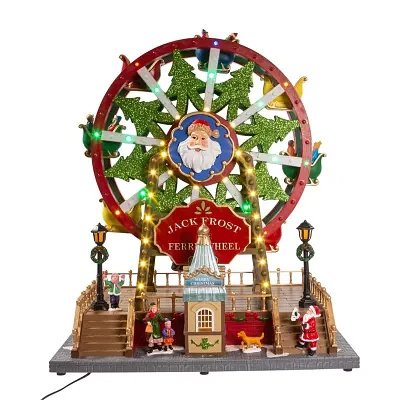 Kurt Adler 13-Inch With Motion Plays Music Lighted Christmas Tabletop Decor