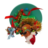 Kurt Adler 5-Inch In Present Scooby Doo Christmas Tabletop Decor