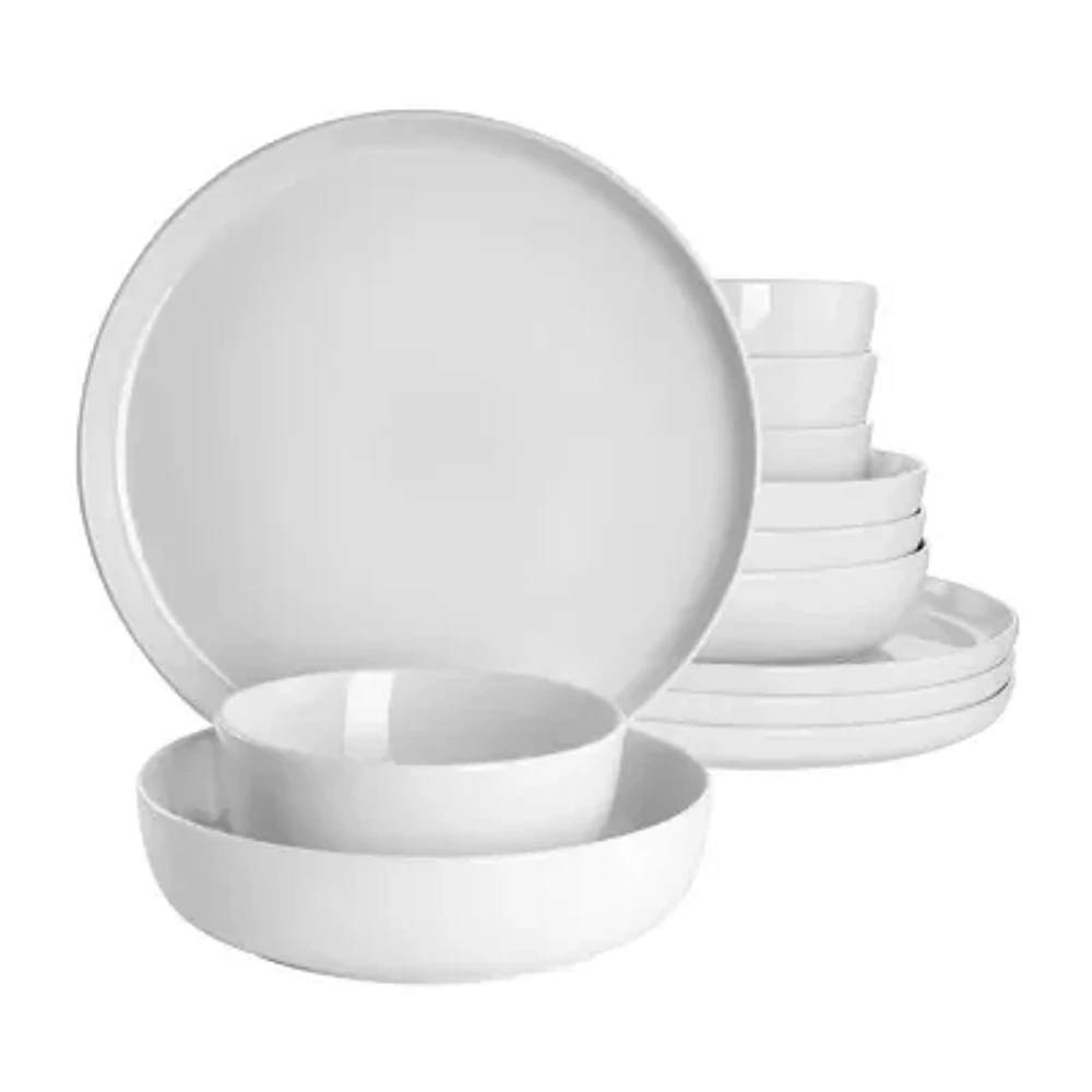 Gibson 12-pc. Ceramic Dinnerware Set