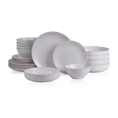 Elama 20pc Dinnerware Set 20-pc. Stoneware Dinnerware Set