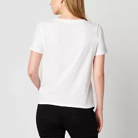 a.n.a Womens Crew Neck Short Sleeve T-Shirt