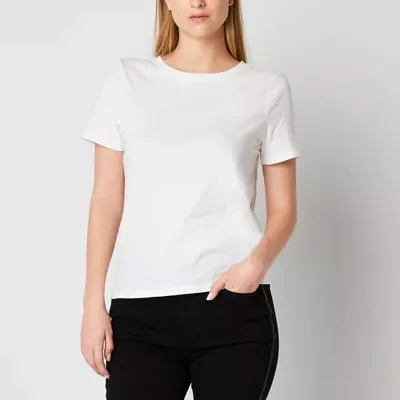 a.n.a Womens Crew Neck Short Sleeve T-Shirt