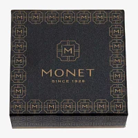 Monet Jewelry Initial Gold Tone Round Compact Mirror