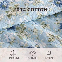 Laura Ashley Peony Garden Quilt Set