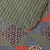 Eddie Bauer Block Patchwork Quilt Set