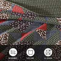 Eddie Bauer Block Patchwork Quilt Set