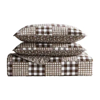 Eddie Bauer Gingham Patchwork Quilt Set