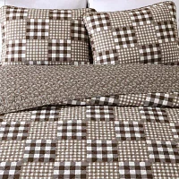 Eddie Bauer Gingham Patchwork Quilt Set