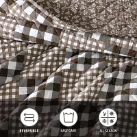 Eddie Bauer Gingham Patchwork Quilt Set