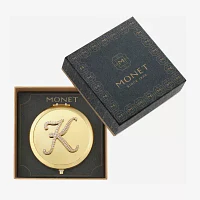Monet Jewelry Initial Gold Tone Compact Mirror