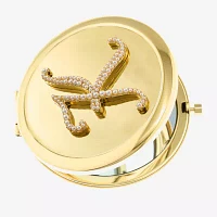 Monet Jewelry Initial Gold Tone Compact Mirror