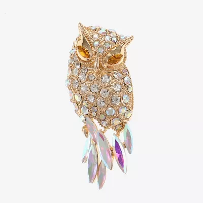 Monet Jewelry Owl Glass Pin