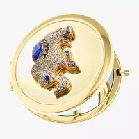 Monet Jewelry Elephant Gold Tone Compact Mirror