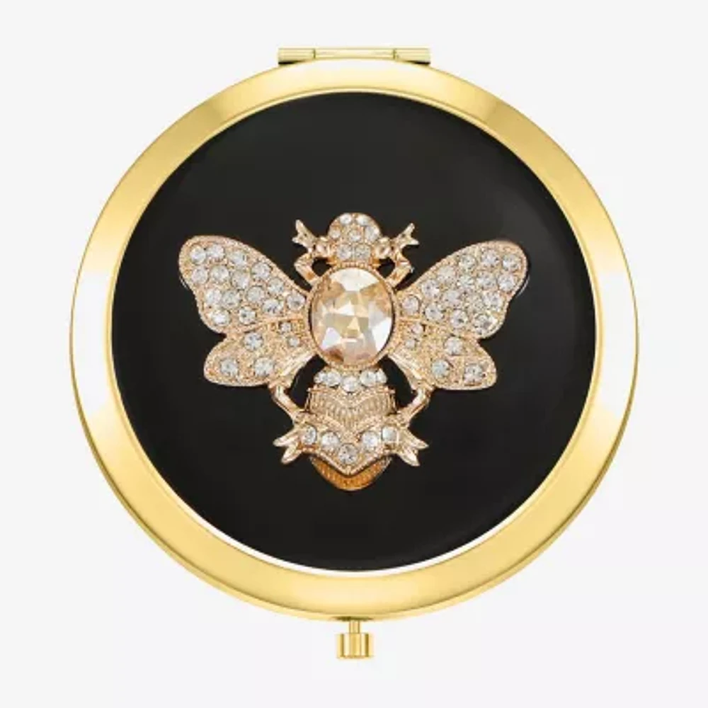 Monet Jewelry Bee Gold Tone Compact Mirror