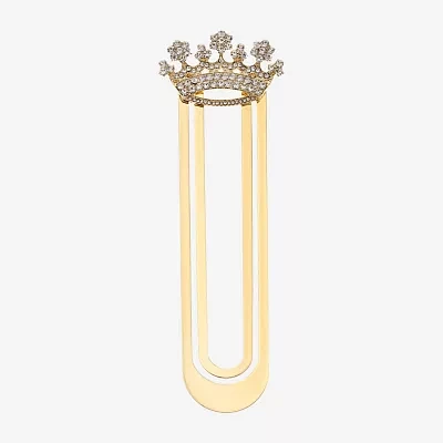 Monet Jewelry Gold Tone Crown Bookmark