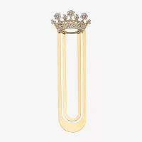 Monet Jewelry Gold Tone Crown Bookmark