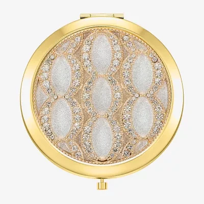 Monet Jewelry Gold Tone Compact Mirror