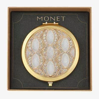 Monet Jewelry Gold Tone Compact Mirror