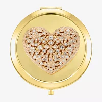 Monet Jewelry Gold Tone Gold Tone Heart Compact Mirror