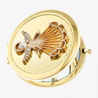 Monet Jewelry Gold Tone Angel Gold Tone Compact Mirror