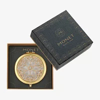 Monet Jewelry Gold Tone Snowflake Gold Tone Snowflake Compact Mirror