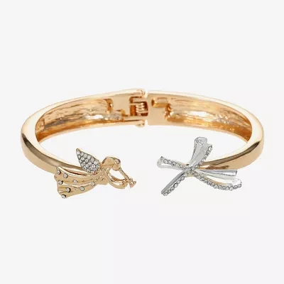 Monet Jewelry Glass Angel Cross Cuff Bracelet