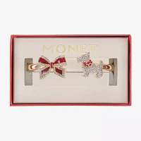 Monet Jewelry Dog Glass Bow Cuff Bracelet