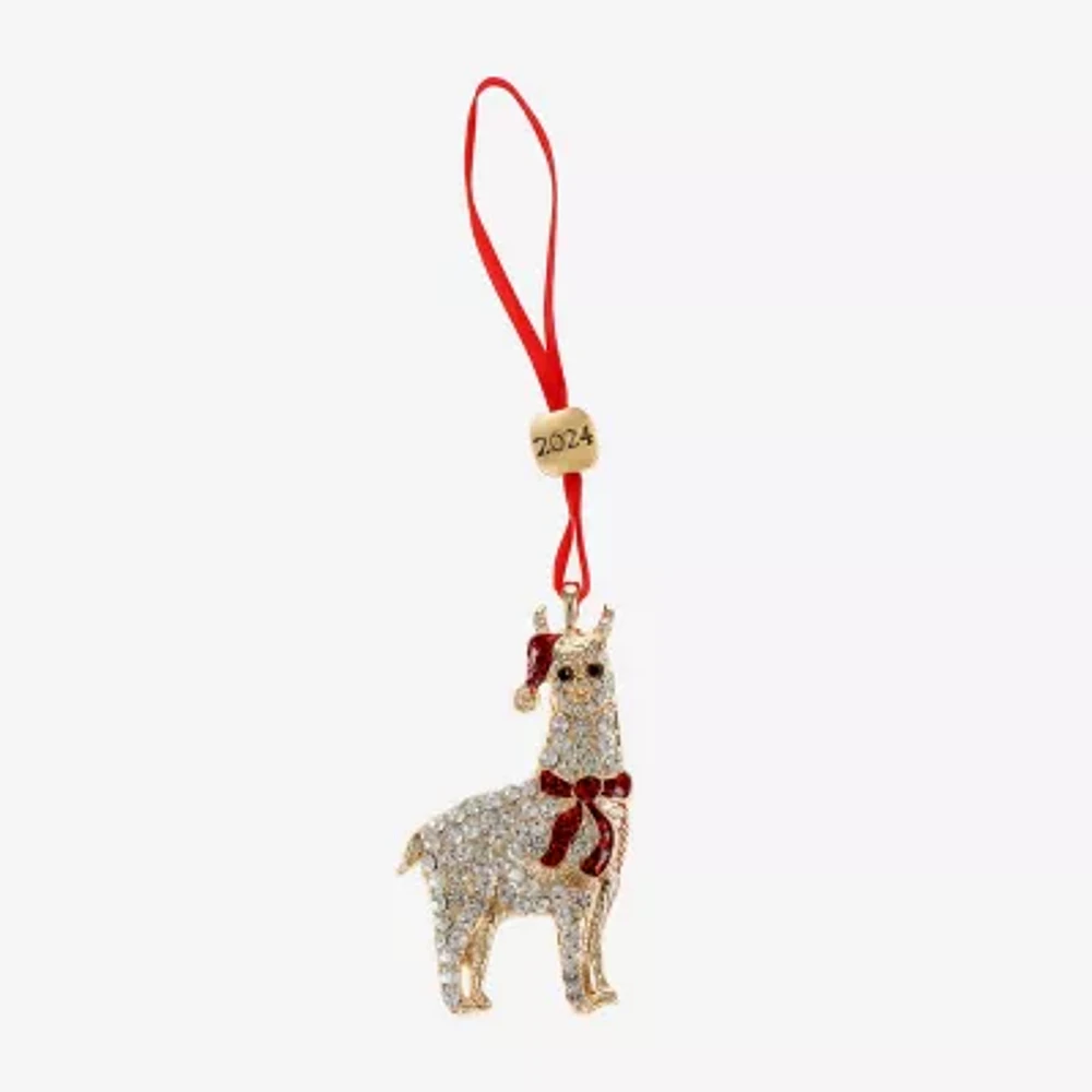 Monet Jewelry Llama Christmas Ornament