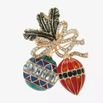 Monet Jewelry Ornaments Multi Color Glass Pin